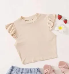 SHEIN ティーン ガールズ フリル トリム Tシャツ