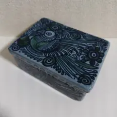 メキシコ民芸品、タスコの陶器小物入れ（陶器の箱）