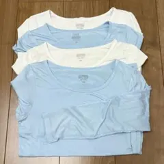 UNIQLO★ユニクロ★ ヒートテック★長袖★白★ブルー★140★4枚セット