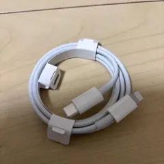 USB-C & Lightningケーブルホワイト 標準サイズ