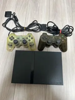 【動作未確認】【ジャンク】プレイステーション2 本体 コントローラー2個セット