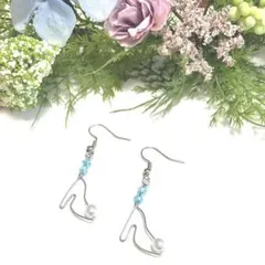 ⑤ガラスの靴イメージピアス♡イヤリング/ディズニープリンセス