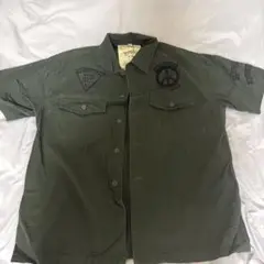 古着　半袖ワークシャツ