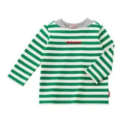 【ミキハウス】 ボーダー長袖Tシャツ　90