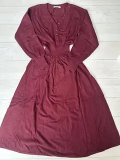 SNIDEL フィット&フレアニットワンピース