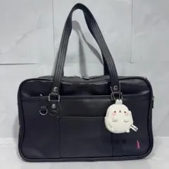 イーストボーイ　スクールバック　ブラウン ピンク刺繍　マスコット付き