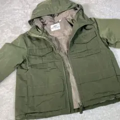 f239【美品】ユニクロ　キッズ　ジャケット　120　グリーン　ユニセックス