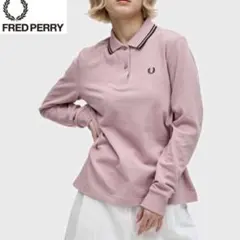 FRED PERRY フレッドペリー ポロシャツ 長袖 ピンク