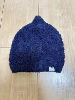 petit main ベビー帽子 ネイビー 48cm マシュマロ　ビーニー