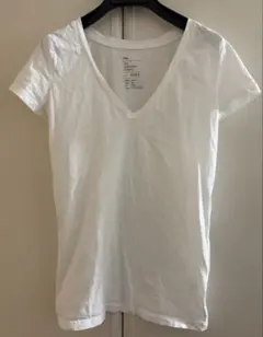 GAP 深Ｖネック 半袖 Tシャツ 白 XXXS