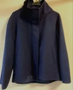 【試着のみ】　GU ジーユー　コージーメルトンショートフーディコート　L