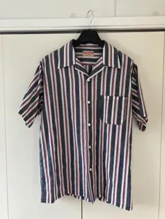 シュガーケーン　HEART STRIPE OPEN SHIRT