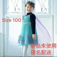 天使の羽　新品anyfam エルサなりきりワンピース100(エニファム) 新品【anyfam なりきりワンピース】エルサ 100(身長90-100) アナ