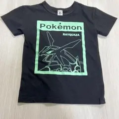 子供　130サイズ Tシャツ　半袖　ポケモン　レックウザ　黒