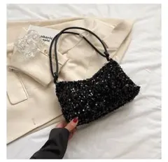 スパンコール ショルダー バック ハンドバッグ 肩掛け フォーマル