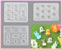 パーツクラブ　アニマル　キャンディー　スイーツ　シリコンモールド　型
