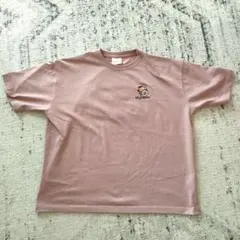 HELLO KITTY 立体刺繍 Tシャツ ピンク 日焼けキティ　Lサイズ