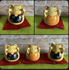 風水招き猫貯金箱 3個セット
