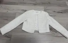 kate spade ノーカラージャケット ホワイト