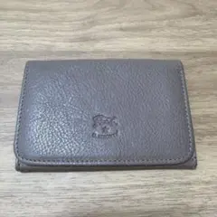 IL BISONTE 名刺入れ カードケース レザー グレー