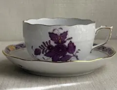 【ヘレンド】スーププレート　アポニーフラワー　2枚セット　ペア　未使用&箱あり ヘレンド】スーププレート アポニーフラワー 2枚セット ペア 未