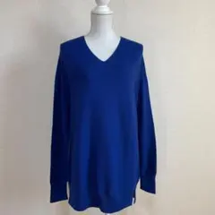 アンタイトル UNTITLED ブルー ニット 2LT 大きいサイズ 美品