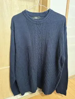 AZUL by mousy ネイビー ニット セーター　薄手