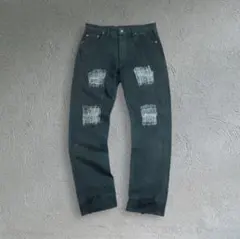 90s Euro Levi's 501 BLACK DAMAGE