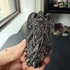 黒曜石 彫刻置物｜聖母マリアのスピリチュアルオブジェ ブラックオブシディアン 黒曜石 彫刻置物｜聖母マリアのスピリチュアルオブジェ ブラック