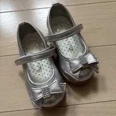 mezzo pianoシルバー リボン付き フォーマルシューズ 13.0