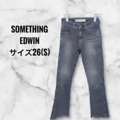 サムシングエドウィン デニムパンツ フレア カジュアル ブーツカット ポケット