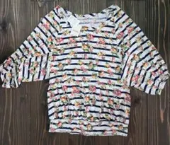 NICE CLAUP 花柄 Tシャツ 新品　Mのサムネイル