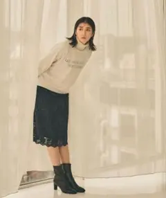 【即日】スカラレースタイトスカート NATURAL BEAUTY BASIC