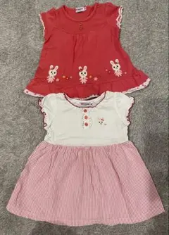 MIKIHOUSE うさこちゃん　2枚セット