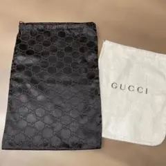 GUCCI GGパターン 黒 サテン収納袋のサムネイル