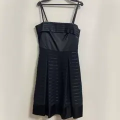 パーティードレス シンプル ワンピース ブラック M／９号