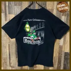 カエル フロッグ メンズ バックプリント ブラック L 古着 半袖 Tシャツ