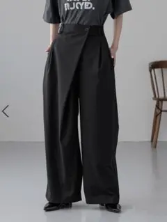 LOWRYS FARM タックワイドラップパンツ