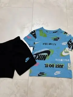Nike ロゴプリントTシャツ×ハーフパンツset