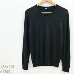 【完売品】UNIQLOエクストラファインメリノVネックセーター（長袖）サイズM
