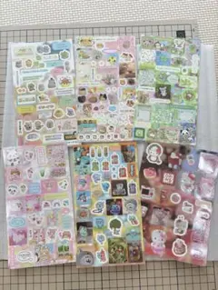 平成レトロ ホログラムシール キラキラシール 6枚セット　②