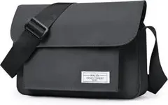 19【新品】 ショルダーバッグ ブラック　肩掛けバッグ　大容量　男女兼用