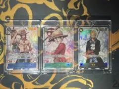 ワンピースカード　まとめ売り　シクパラ ルフィ エース サボ 受け継がれる意志