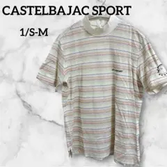 カステルバジャックスポーツ メンズゴルフウェア 半袖モックネック