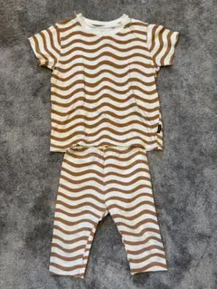 ユニクロ×marimekko マリメッコ ボーダーTシャツ パンツセット 100