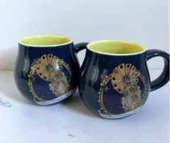 東京クリスマスマーケットマグカップ　ネイビーブルー2個セット