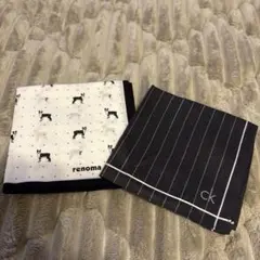カルバンクライン　renoma 犬柄 ハンカチ セット