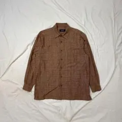 ヴィンテージ レトロ GIANNI VALENTINO チェック柄 長袖シャツのサムネイル