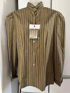 値下げ未使用品90s？Perry Ellis 長袖シャツ ストラップ　綿100%のサムネイル