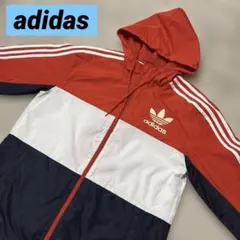 美品☆adidas フルジップ ナイロンジャケット パーカー Lサイズ